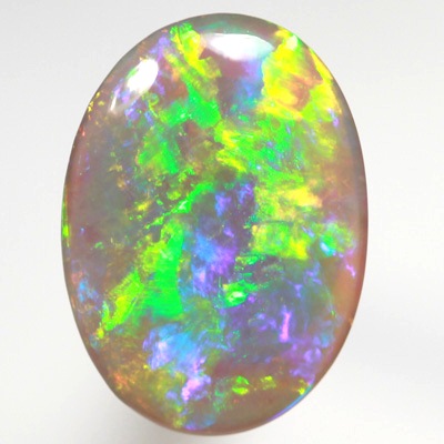 SOLID SEMI BLACK OPAL Bright rolling flashes of neon fire SEE VIDEO 
